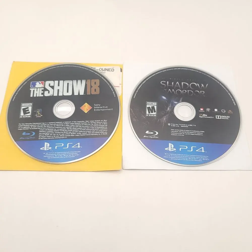 Playstation 4 Lot of 10 Games Mortal Kombat Grand Theft Auto Shadow of Mordor